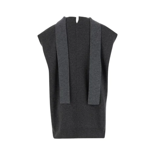 Neck Scarf Detailed Sleeveless Top