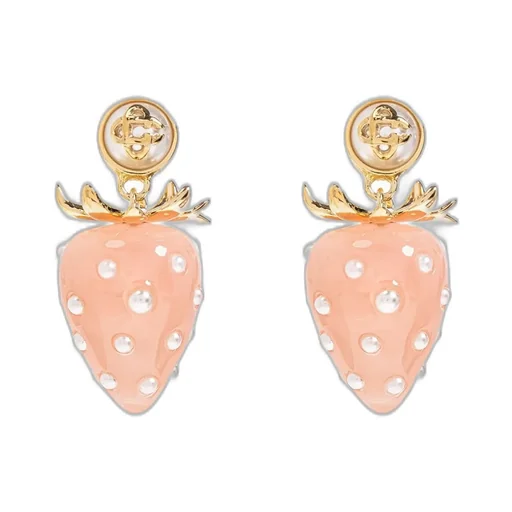 Strawberry Motif Earrings