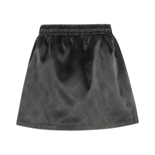 Casablanca All-Over Patterned Drawstring Mini Skirt