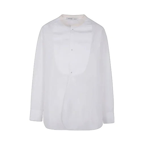 Straight Hem Satin Shirt