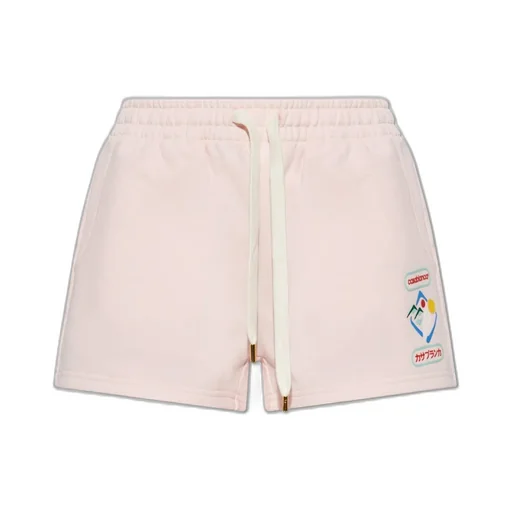 Logo Patch Drawstring Shorts