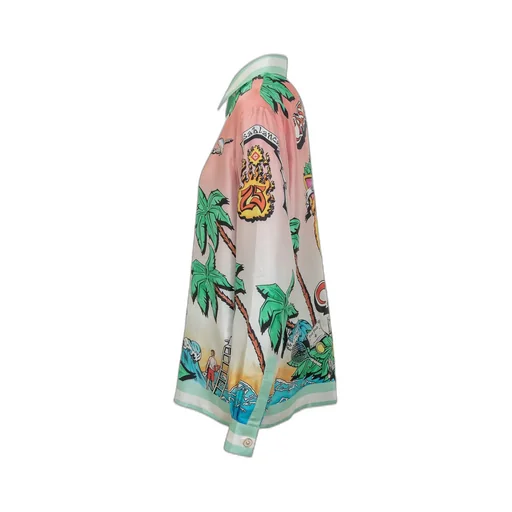 Tennis Club Long Sleeved Satin Shirt