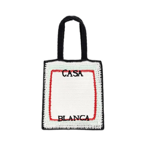 Crochet-Knit Tote Bag