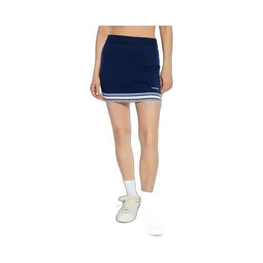 Logo Embroidered Knit Mini Skirt