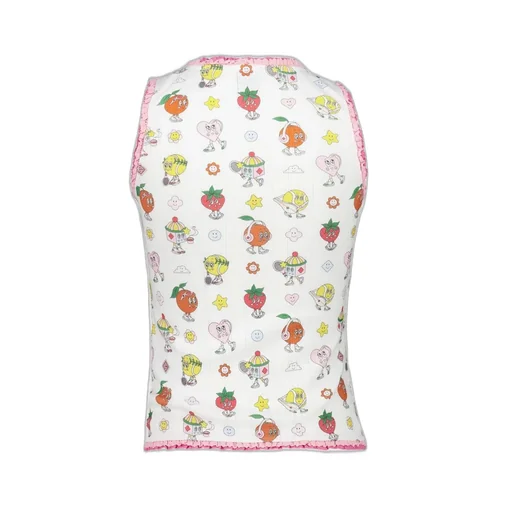 Cartoon Print Sleeveless Tank Top