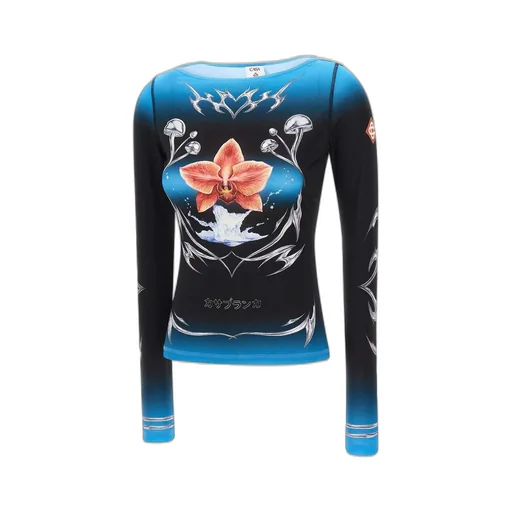 Blades Slinky Jersey Long Sleeve Top