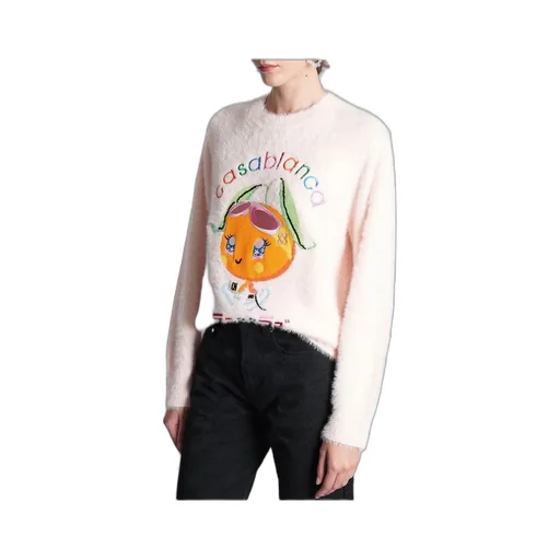 Logo-Embroidered Brushed Jumper