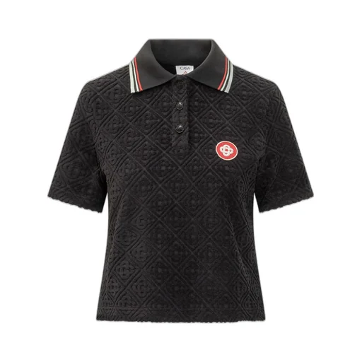 Monogram Jacquard Towelling Polo Shirt