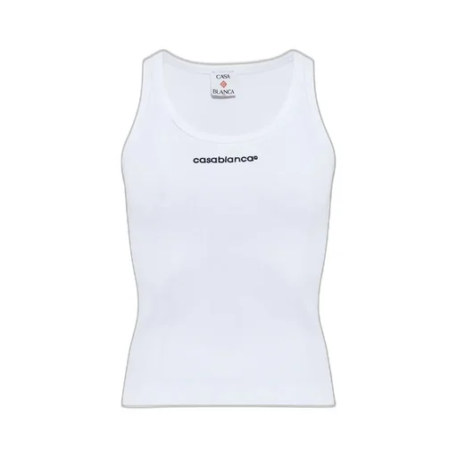 Ribbed Logo Tank Top