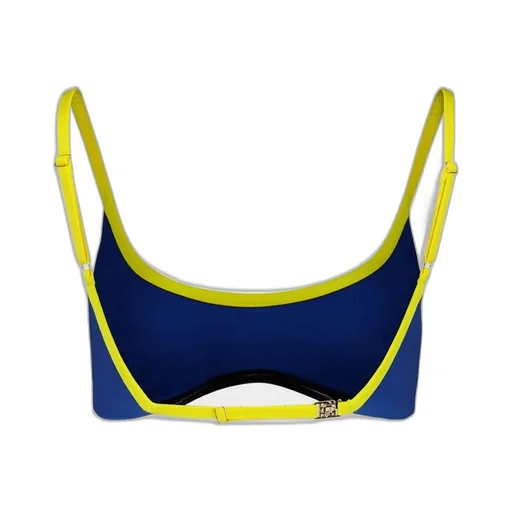 Logo Printed Stretched Bikini Top