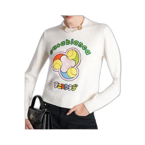 Tennis Ball Merino Knit Crewneck Jumper