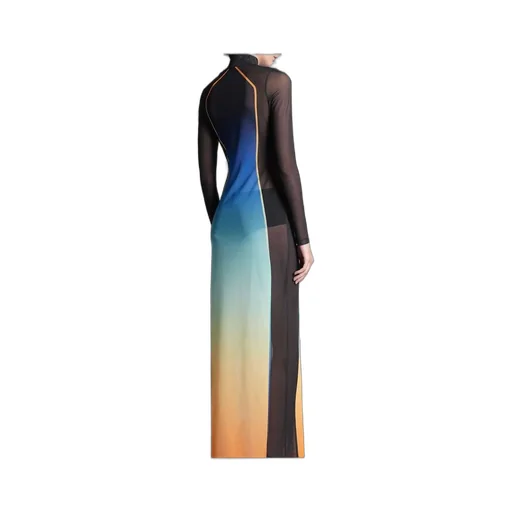 Gradient Effect Long Dress