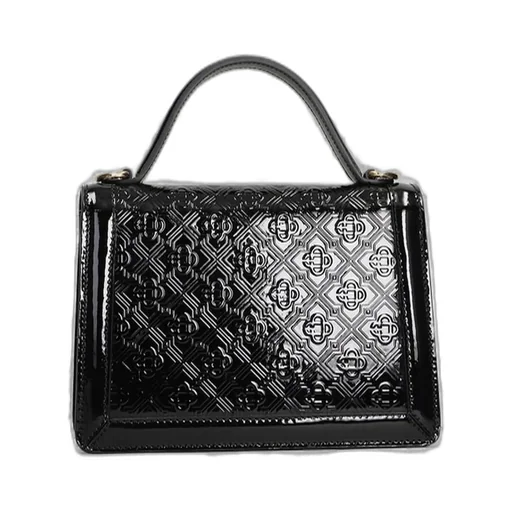 Logo-Embossed Top Handle Bag