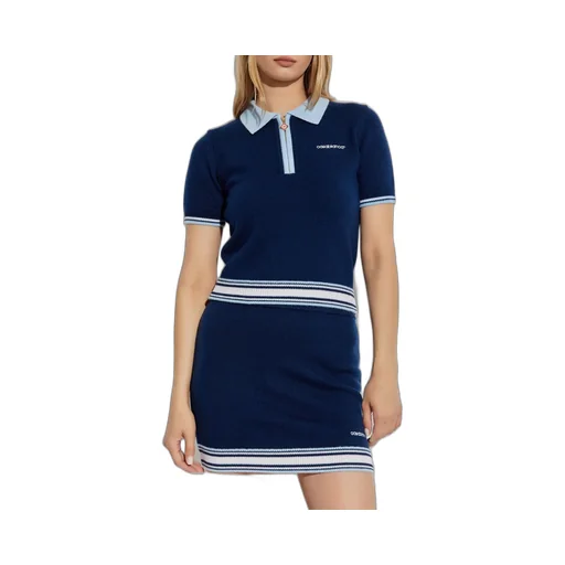 Half-Zip Knitted Polo Shirt