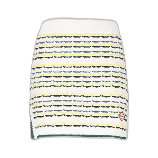 Tuck Stitch Knit Mini Skirt