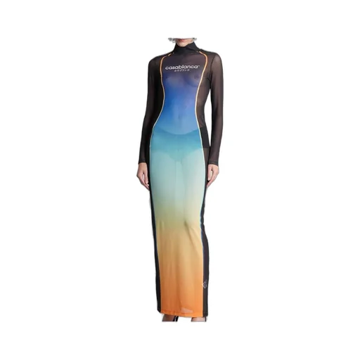 Gradient Effect Long Dress