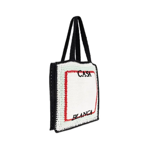 Crochet-Knit Tote Bag