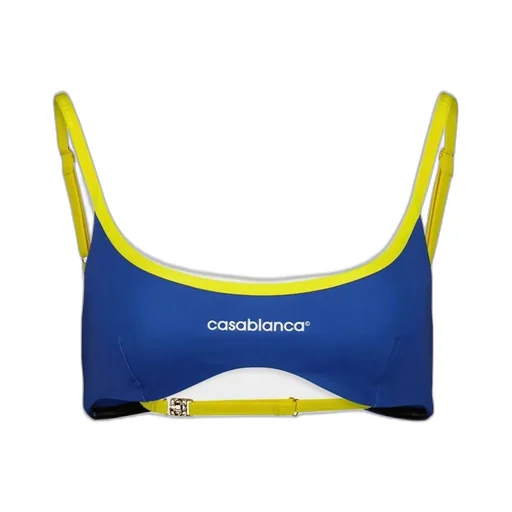 Logo Printed Stretched Bikini Top