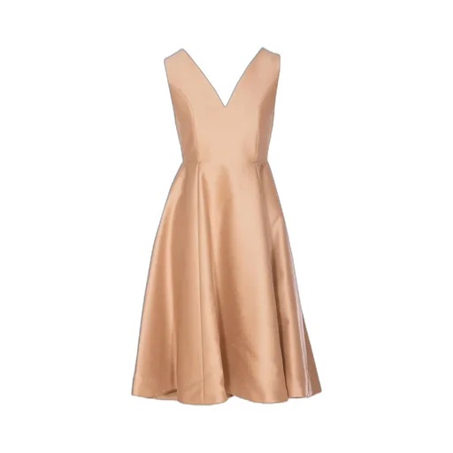 Sleeveless V-Neck Midi Dress