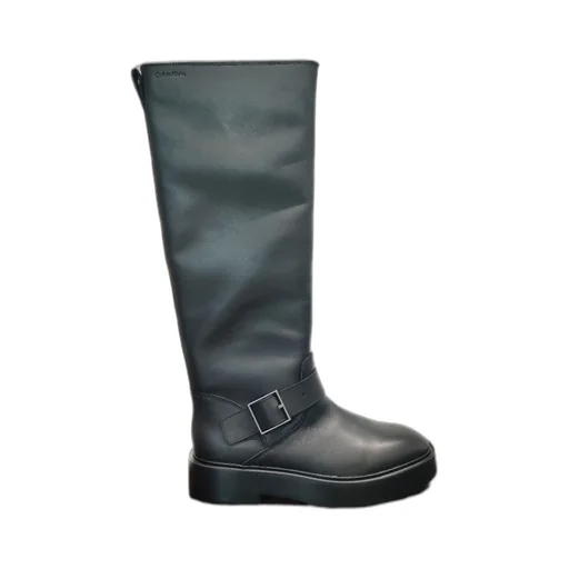 Buckled Knee-High Boots