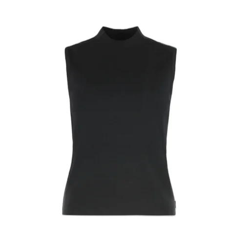 Mock Neck Sleeveless Top