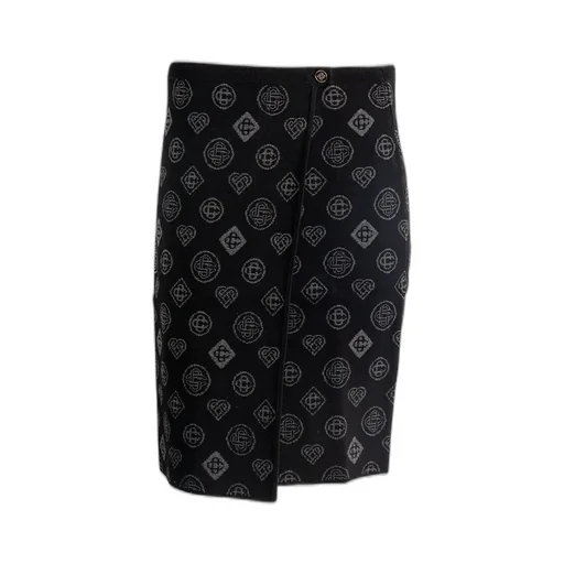Patterned Wrap Skirt