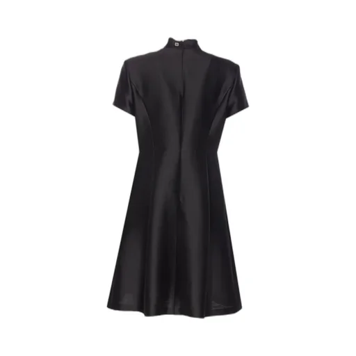 Zip-Back Midi Dress
