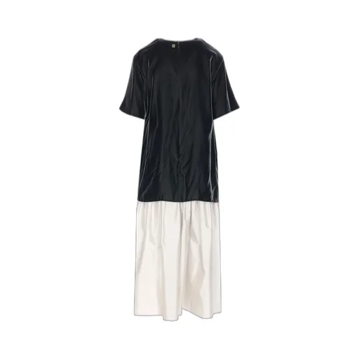 Embroidered Logo Midi Dress
