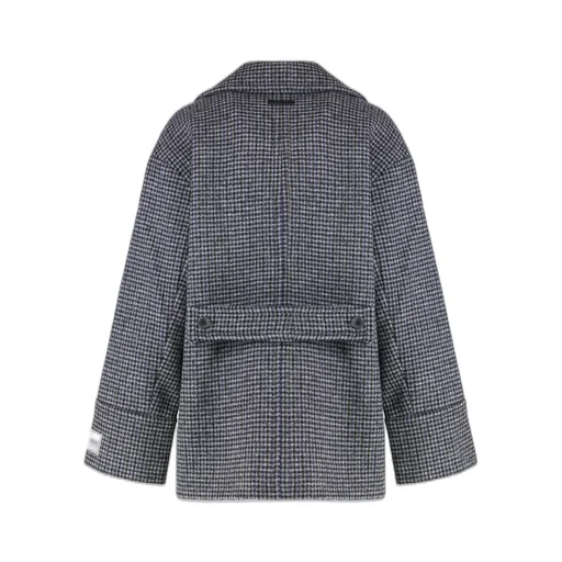Houndstooth Double-Breasted Jacket
