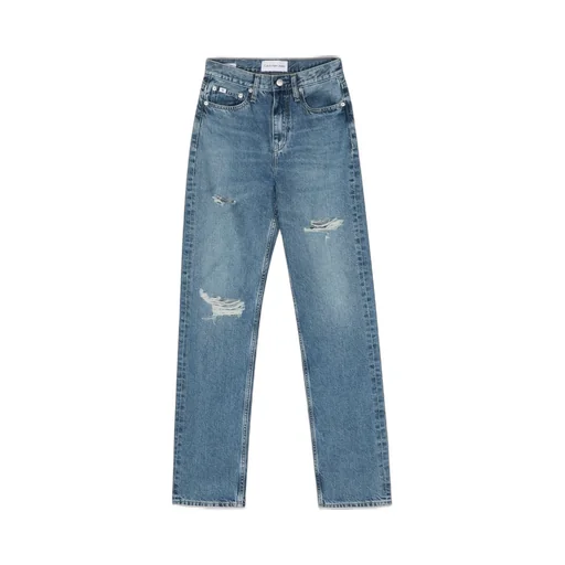 Straight Leg Denim Jeans
