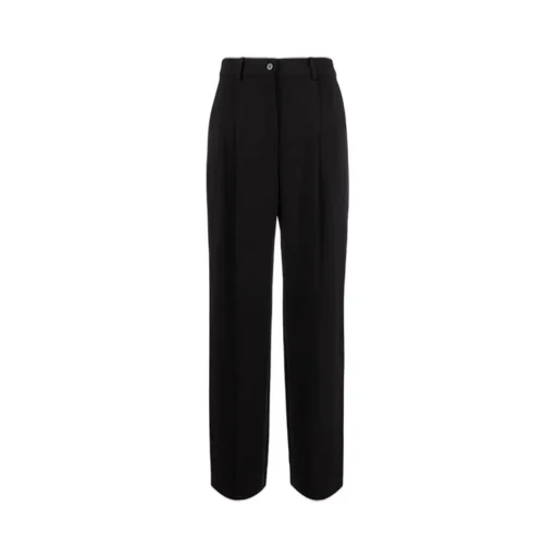 Twill Wide-Leg Pants