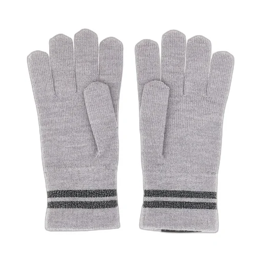 Stripe-Detailed Knitted Gloves