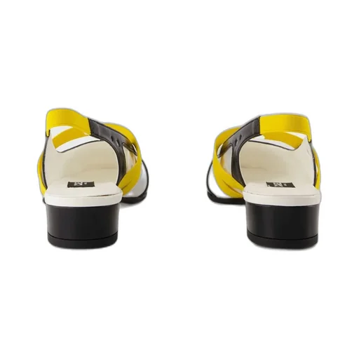 Logo Patch Slingback Flat Shoes