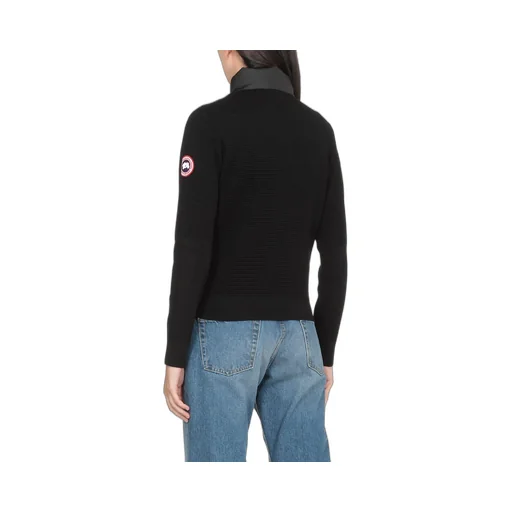 Hybridge Panelled High-Neck Jacket