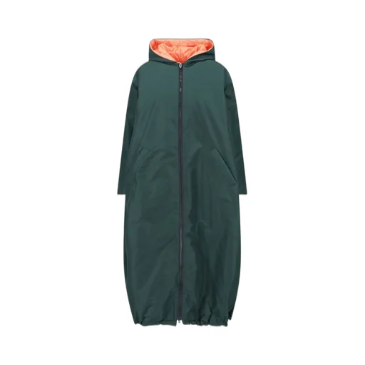 Cap Middle Bossa Hooded Zipped Coat