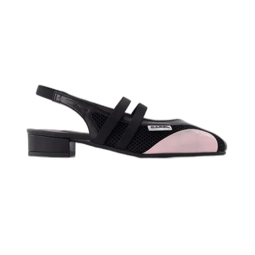 Peachy Slingback Mesh Pumps