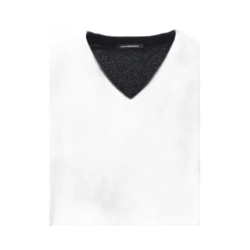 V-Neck Knit Sweater
