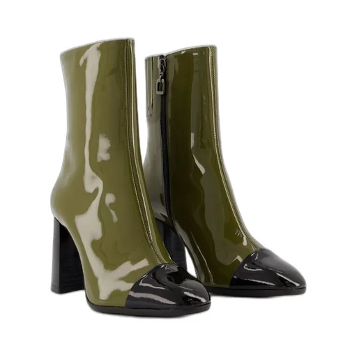 Donna Zip-Up Heeled Boots