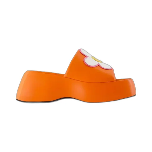 Flower Open Toe Slip-On Sandals
