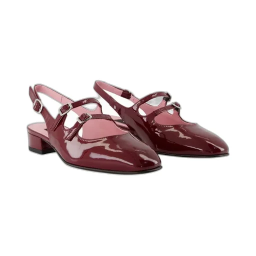 Peche Double-Buckled Slingback Flat Shoes