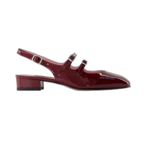 Peche Double-Buckled Slingback Flat Shoes
