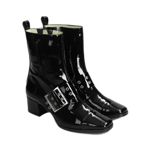 Rock Heeled Ankle Boots