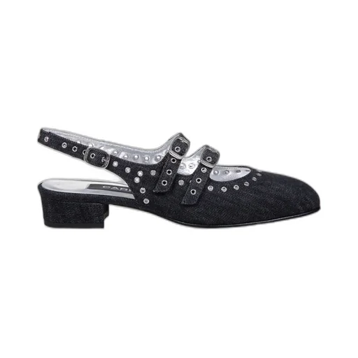 Queen Buckled Ballet Flats