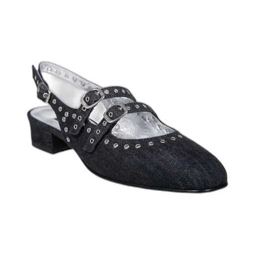 Queen Buckled Ballet Flats