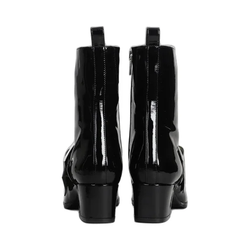Rock Heeled Ankle Boots