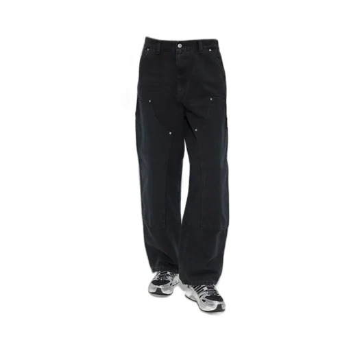 Logo Patch Double-Knee Trousers