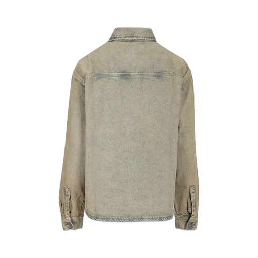 Logo Patch Denim Shirt