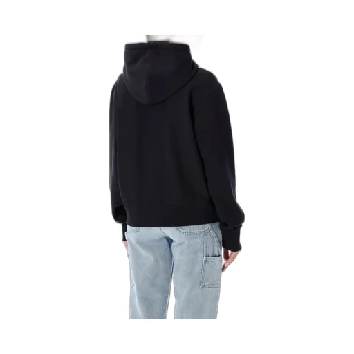 Logo Embroidered Drawstring Hoodie