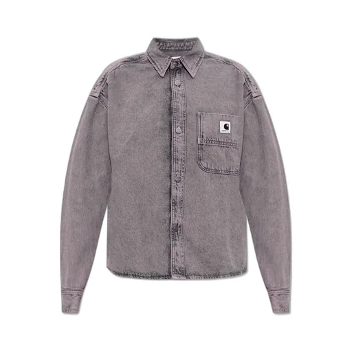 Logo Patch Denim Shirt