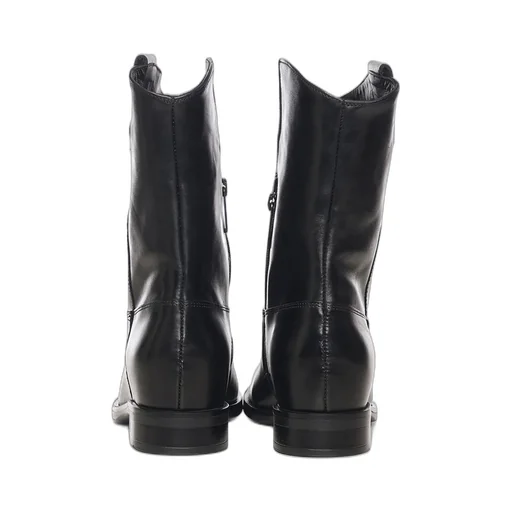 Calfskin Mid-Calf Boots